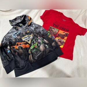 Monster Jam Hoodie & T-Shirt Set